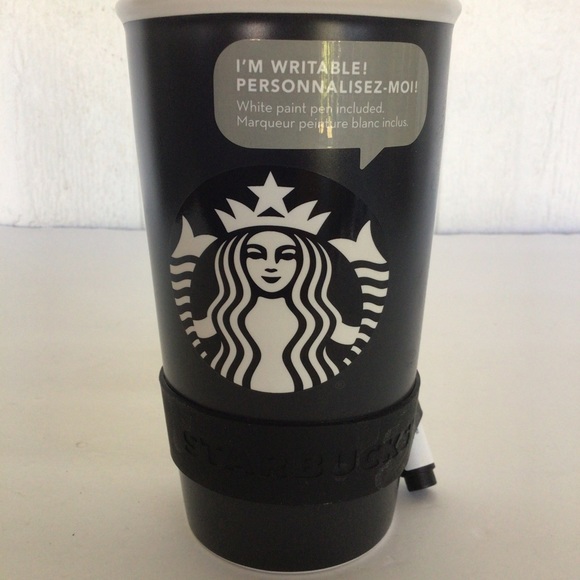 STARBUCKS BLACK TRAVEL TUMBLER 12 OZ NWT - Picture 2 of 10
